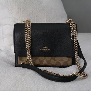 Coach Black and Brown Crossbody/Shoulder Bag